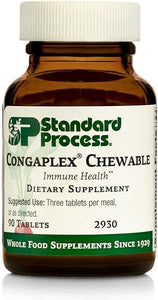Standard Process Congaplex (Chewable) - Whole Food RNA Supplement, Antioxidant, Immune Support with Thymus, Shiitake, Reishi Mushroom Powder, Organic Sweet Potato, Wheat Germ, and More - 90 Tabs in Pakistan