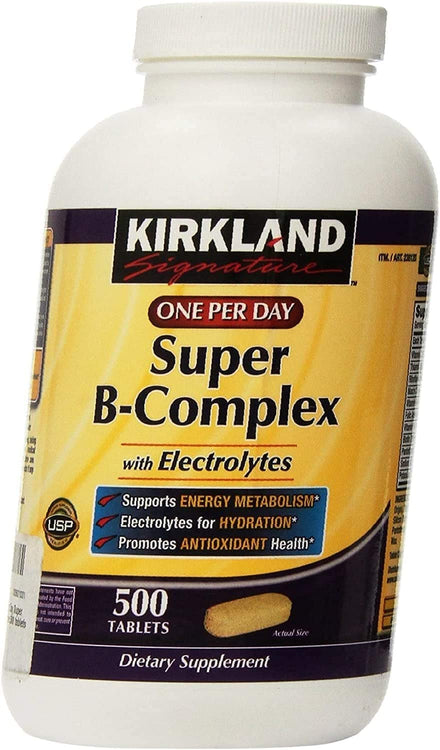 Kirkland Signature Super B-Complex with Electrolytes Multivitamin Supplement