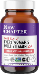 New Chapter Multivitamin for Women 50 Plus + Immune Support - Every Woman's One Daily 55+ with Fermented Probiotics + Whole Foods + Astaxanthin + Organic Non-GMO Ingredients - 72 ct