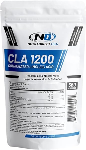 NutraDirect CLA 1200mg Softgels - 360 Softgel in Pakistan