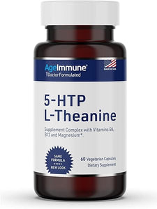 Serenity Formula for Stress Relief for Teens and Adults with 5-HTP, L-Theanine, Vitamin B6, Vitamin B12, Magnesium. 60 Veggie Capsules. Doctor Formulated, Magnesium Stearate Free. in Pakistan