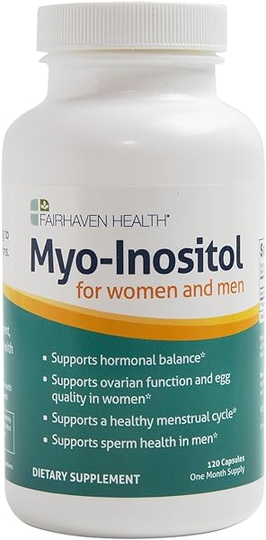 Fairhaven Health Myo-Inositol for Couples Fertility - Men and Womens Fertility Supplement to Support Regular Cycles in Women & Sperm Count & Motility in Men - (120 Capsules) in Pakistan in Pakistan