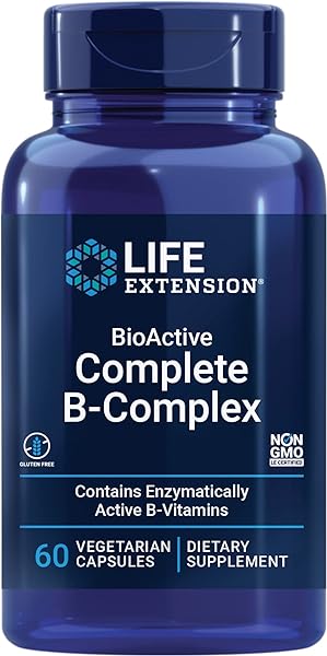 Life Extension Bioactive Complete B-complex, Heart, Brain And Nerve Support, Healthy Energy, Metabolism, Complete B Complex, 60 Vegetarian Capsules in Pakistan