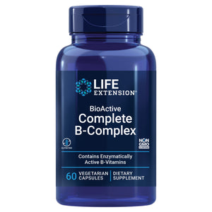 Life Extension Bioactive Complete B-complex, Heart, Brain And Nerve Support, Healthy Energy, Metabolism, Complete B Complex, 60 Vegetarian Capsules