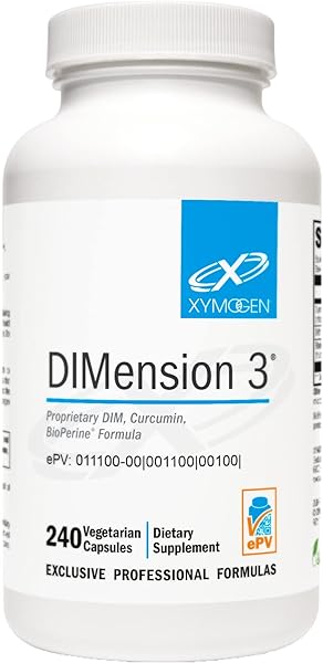 Dimension 3 - Diindolylmethane DIM Supplement with Curcumin + BioPerine - Supports Healthy Estrogen Detox, Hormonal Balance for Women and Men - Menopause Relief + PMS Support (240 Capsules) in Pakistan