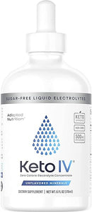 Keto IV Electrolyte Drops + High Potassium | No Leak Dropper Bottle | 500mg Potassium + Magnesium, Sodium & Zinc | Raw Mineral Flavor | 30 Servings in Pakistan