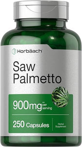 Saw Palmetto Extract | 900mg | 250 Capsules | Non-GMO and Gluten Free Formula | Traditional Herb Supplement | from Saw Palmetto Berries | by Horbaach in Pakistan