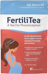 Fairhaven Health FertiliTea, 60 Servings, Organic Fertility Tea for Women to Boost Reproductive Health, Prenatal Herbal Tea to Support Menstrual Cycle & Hormone Balance, Contains Vitex, Mint Flavor in Pakistan
