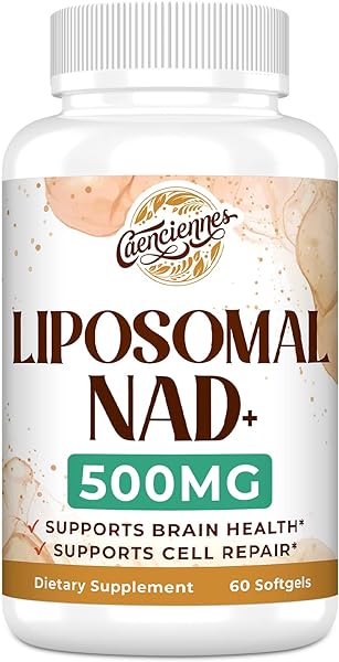 Liposomal NAD+ 500 MG Supplement, True NAD Plus Supplement, Superior Absorption, Boost NAD+ More Efficient Than Nicotinamide Riboside for Cellular Energy, Healthy Aging, 60 Serving in Pakistan