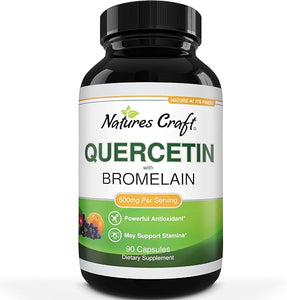 Immune Support Quercetin with Bromelain Supplement- Quercetin 500mg & Bromelain 100mg Per Serving Antioxidant Supplement Joint Support Lung Health and Immunity- Advanced Quercetin Bromelain Supplement in Pakistan