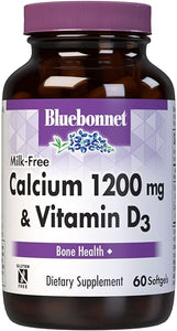 Nutrition Milk-Free Calcium 1,200 mg Plus Vitamin D3 400 IU - High Potency, Maximum Absorption Strong Healthy Bones & Immune Health Support Supplement, Gluten-Free, Dairy-Free, 60 Softgels in Pakistan