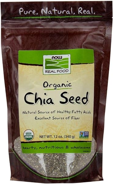NOW Foods, Organic Black Chia Seeds, Non-GMO, in Pakistan