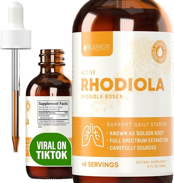 Active Rhodiola - Rhodiola Root Extract with Natural Rosavins - Liquid Delivery for Better Absorption - Supports Energy & Stress in Pakistan