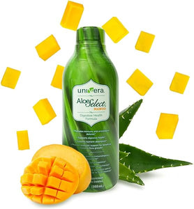 Univera Aloe Vera Juice, Organic Aloe Vera, Digestive Enzymes for Gut Health, Immune Support, Prebiotic Supplement, Reduces Inflammation, Mango Flavor, 30 Day Supply (33 fl oz) in Pakistan