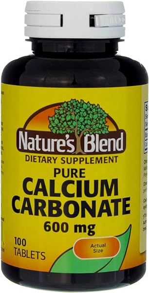 Nature's Blend Pure Calcium Carbonate 600 mg 100 Tabs (1684) in Pakistan in Pakistan