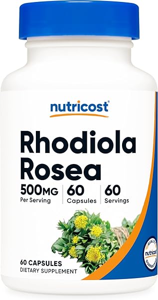 Nutricost Rhodiola Rosea 500mg, 60 Vegetarian Capsules - Gluten Free and Non-GMO Rhodiola Rosea Supplement in Pakistan in Pakistan