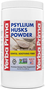 Yerba Prima Psyllium Husk Powder - 24 oz - Fine Ground, Unflavored, Sugar Free - Natural Fiber Supplement - Also for Baking - Contains Both Soluble & Insoluble Bulk for Regularity Support in Pakistan