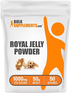 BulkSupplements.com Royal Jelly Powder - Royal Jelly 1000mg - Royal Jelly Nutritional Supplements - Royal Jelly Supplement - for Immune Support - 1000mg per Serving (50 Grams - 1.8 oz) in Pakistan
