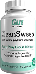 CleanSweep Capsules, Supports Healthy Bowel Movements, Digestive Health Support, Promotes Regularity, Natural Psyllium Seed Husk, Daily Fiber Supplement, 90 Capsules, 90 Servings in Pakistan