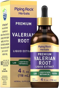 Piping Rock Valerian Root Liquid Extract | 4 fl oz | Premium Tincture Drops | Certified Botanical Supplement | Alcohol Free, Non-GMO, Gluten Free Drops in Pakistan