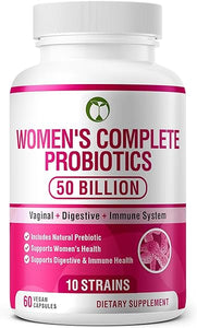 Probiotics for Women 60 Capsules | 50 Billion CFU Scientifically Formulated Multi Strain Probiotic Blend | Organic Supplements with Prebiotics for Womens Health (Women's Complete Probiotics) in Pakistan