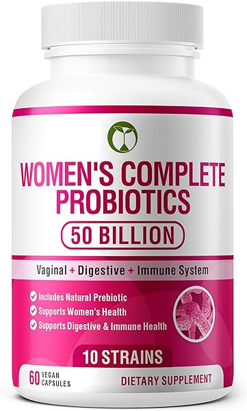 Probiotics for Women 60 Capsules | 50 Billion CFU Scientifically Formulated Multi Strain Probiotic Blend | Organic Supplements with Prebiotics for Womens Health (Women's Complete Probiotics) in Pakistan in Pakistan