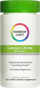 Rainbow Light Calcium Citrate Mini-Tablets With Vitamin D, Dietary Supplement Provides High-Potency Bone Health Support, With Calcium and Vitamin D, Vegetarian and Gluten Free, 120 Count in Pakistan
