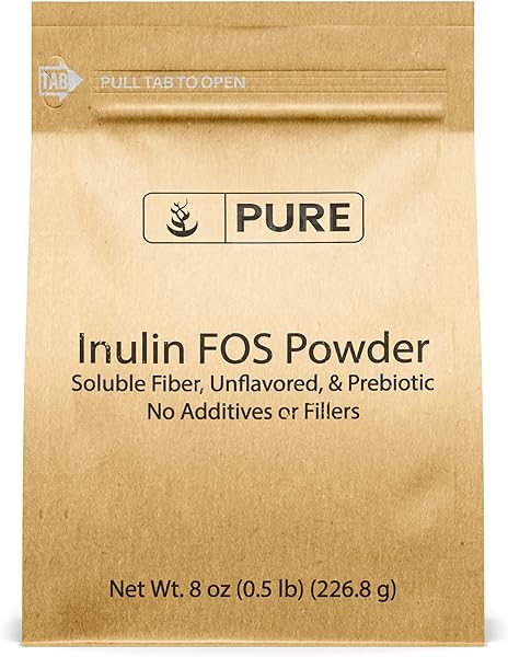 Pure Original Ingredients Inulin FOS Powder (8 oz) Always Pure, No Fillers Or Additives, Lab Verified in Pakistan in Pakistan