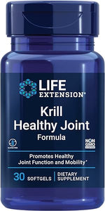 Life Extension Krill Healthy Joint Formula - Deep Sea Antarctic Krill Oil Supplement with Hyaluronic Acid & Astaxanthin - Joint Comfort, Motion Support & Inflammation Health - Non-GMO - 30 Softgels in Pakistan