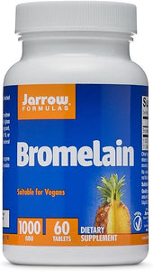 Jarrow Formulas Bromelain 500 mg - Protein-Digesting Enzymes from Pineapple - Aids & Supports Protein Digestion - Dietary Supplement - Suitable for Vegans - Up to 60 Servings in Pakistan