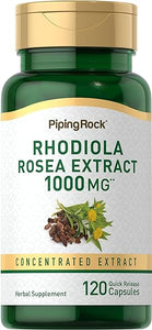 Piping Rock Rhodiola Rosea Extract | 1000mg | 120 Capsules | Concentrated Extract | Herbal Supplement | Non-GMO, Gluten Free in Pakistan