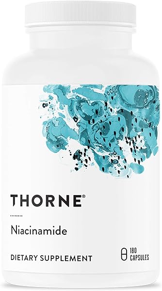 THORNE Niacinamide - 500mg Niacin - Non-Flushing Form of Vitamin B3 - Support Joint Health, Skin Health & Restful Sleep - Gluten-Free - 180 Capsules in Pakistan