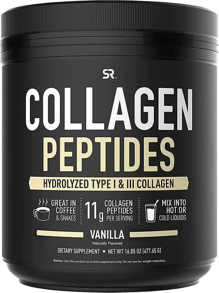 Collagen Peptide Powder Supplement for Joints, Bones, Skin, & Nails