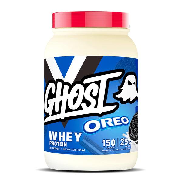 GHOST Whey Protein Powder, Oreo - 2LB Tub, 25G of Protein - Cookies Supplement in Pakistan in Pakistan