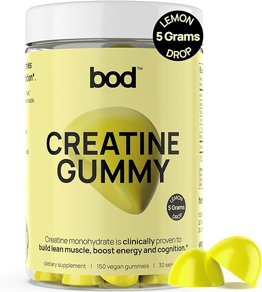 BOD Creatine Gummies 5g for Men & Women, 30 Servings, Chewables Creatine Monohydrate Gummies for Men and Women, Muscle Strength, Muscle Builder, Energy Boost, Pre-Workout Supplement, 150 Gummies in Pakistan in Pakistan