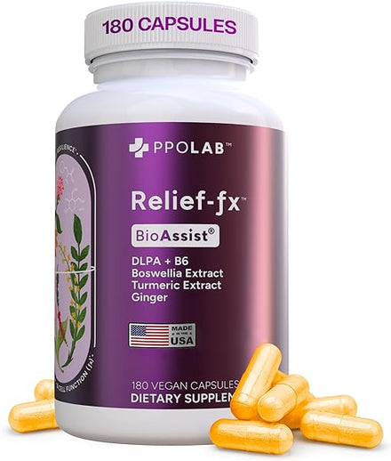 BioAssist® Relief-Fx™ Recovery Support, Joint, Mobility, Clean Certified®, Turmeric Extract 95% Curcuminoids, B6, Black Pepper, Boswellia, Ginger, Non-GMO 180 Vegan Capsules in Pakistan