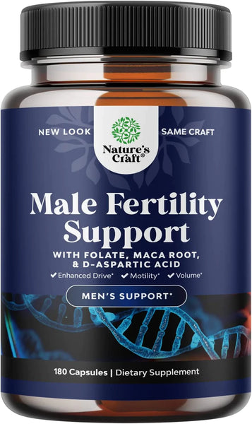 Prenatal Multivitamin Male Fertility Supplement - Mens Fertility Supplement with L-Arginine D-Aspartic Acid and Maca Root Prenatal Vitamins for Enhanced Motility Volume Potency and Fertility Support in Pakistan