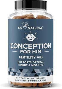 Conception For Him – Fertility Supplements for Men, Male Fertility Booster & Prenatal – Optimal Sperm Count, Motility Strength – Ashwagandha, Folate Folic Acid,Magnesium & Zinc – 60 Veg Soft Capsules in Pakistan