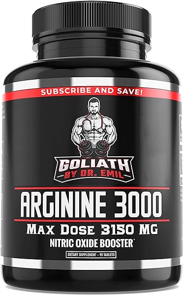 Dr. Emil - L Arginine (3150mg) Highest Capsule Dose - Nitric Oxide Supplement for Vascularity, Endurance and Heart Health (AAKG and HCL) - 90 Tablets in Pakistan in Pakistan