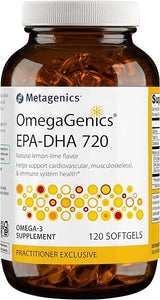 Metagenics OmegaGenics EPA-DHA 720- Omega-3 Fish Oil Supplement - for Heart Health, Musculoskeletal Health & Immune System Health* - with DHA & EPA - 120 Softgels in Pakistan