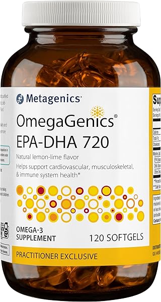 Metagenics OmegaGenics EPA-DHA 720- Omega-3 Fish Oil Supplement - for Heart Health, Musculoskeletal Health & Immune System Health* - with DHA & EPA - 120 Softgels in Pakistan in Pakistan