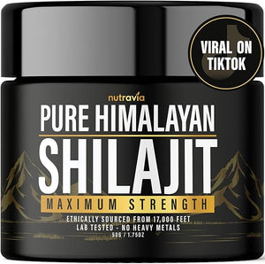Shilajit Pure Himalayan Organic Resin - Natural Authentic Lab Tested Formula for Men, Women - No Heavy Metals - 600mg Max Strength with 85+ Trace Minerals Golden Grade Shilajit Supplement (1 Pack) in Pakistan