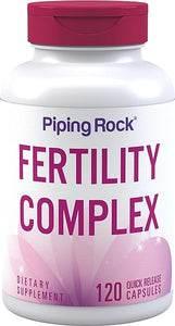 Fertility Supplements for Women | 120 Capsules | Complex Blend with Damiana, Chasteberry, & Ginseng | Prenatal Vitamin | Non-GMO, Gluten Free | by Piping Rock in Pakistan