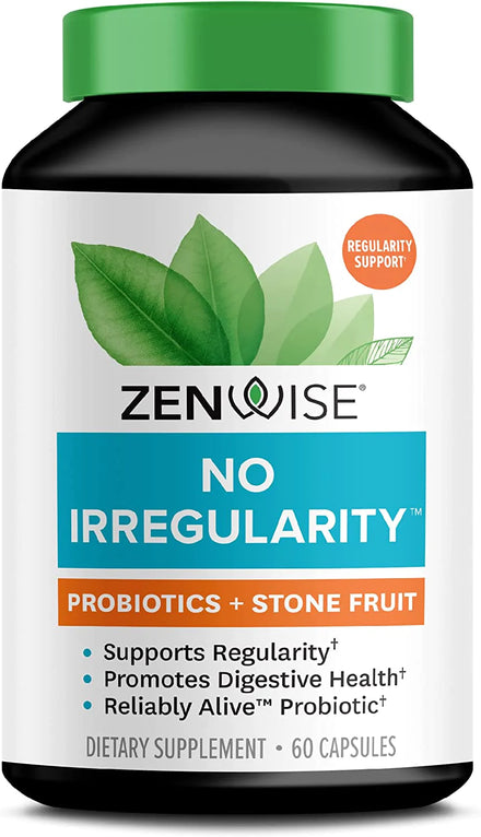 Zenwise No Bloat - Probiotics, Digestive Enzymes for Bloating and Gas Relief - Ginger, Dandelion, and Cinnamon to Improve Digestion - Vegan Water Retention Pills + Diuretic for Women & Men - 60 Count