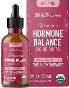 Hormone Balance Liquid Drops | With Stinging Nettle, Black Cohosh, Red Raspberry Leaf, Chasteberry | Menopause, Hot Flash, & PMS Relief Menstrual Herbal Support Tincture | Vegan Formula | 2oz in Pakistan