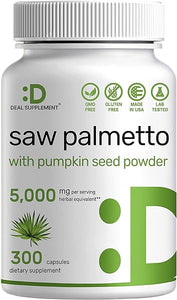 Saw Palmetto Supplement with Pumpkin Seed | Promotes Prostate Health | DHT Blocker | Hair Growth Vitamins, Maintain Normal Urinary Frequency in Pakistan