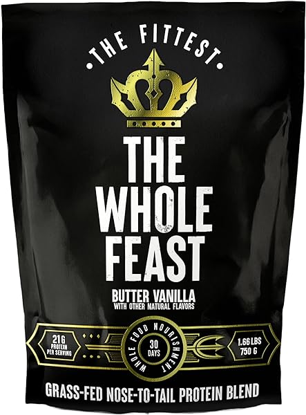 Whole Feast Carnivore Protein Powder/Buttery Vanilla - Nose-to-Tail Organ Blend (Liver, Colostrum, Whole Bone, Heart) “Strength Makes All Other Values Possible” | The Fittest in Pakistan in Pakistan