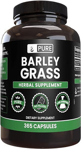 Pure Original Ingredients Barley Grass (365 Capsules) No Magnesium Or Rice Fillers, Always Pure, Lab Verified in Pakistan