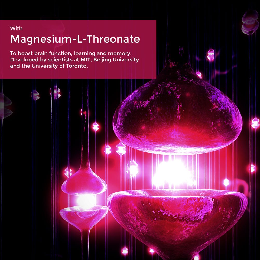 Intelligent Labs MagEnhance Magnesium Supplement, Magnesium-L-Threonate Complex with Magnesium Glycinate and Taurate, 90 Capsules