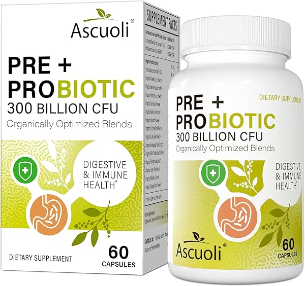 Probiotics for Women & Men - 300 Billion CFU, 22 Strains Probiotics + 15 Organic Herbs Prebiotics Blend, Daily Probiotics for Digestive Health, Immune Constipation, Diarrhea, Bloating - 2 Month Supply in Pakistan in Pakistan